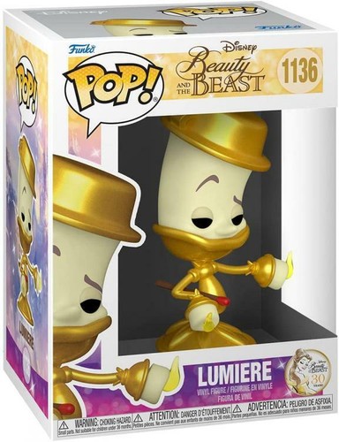 FUNKO POP ! DISNEY BEAUTY & THE BEAST - (1136) LUMIERE FIGURE BELLA E LA BESTIA - Imagen 2 de 3