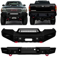 Vijay For 2003-2006 GMC Sierra 1500 Front or Rear Bumper w/LED Light & D-Rings