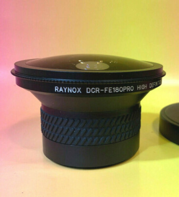 ★極美品★RAYNOX DCR-FE181PRO #1856 Raynox DCR-FE181 PRO HD 180° CIRCULAR Fish-Eye LENS - 43mm 52mm
