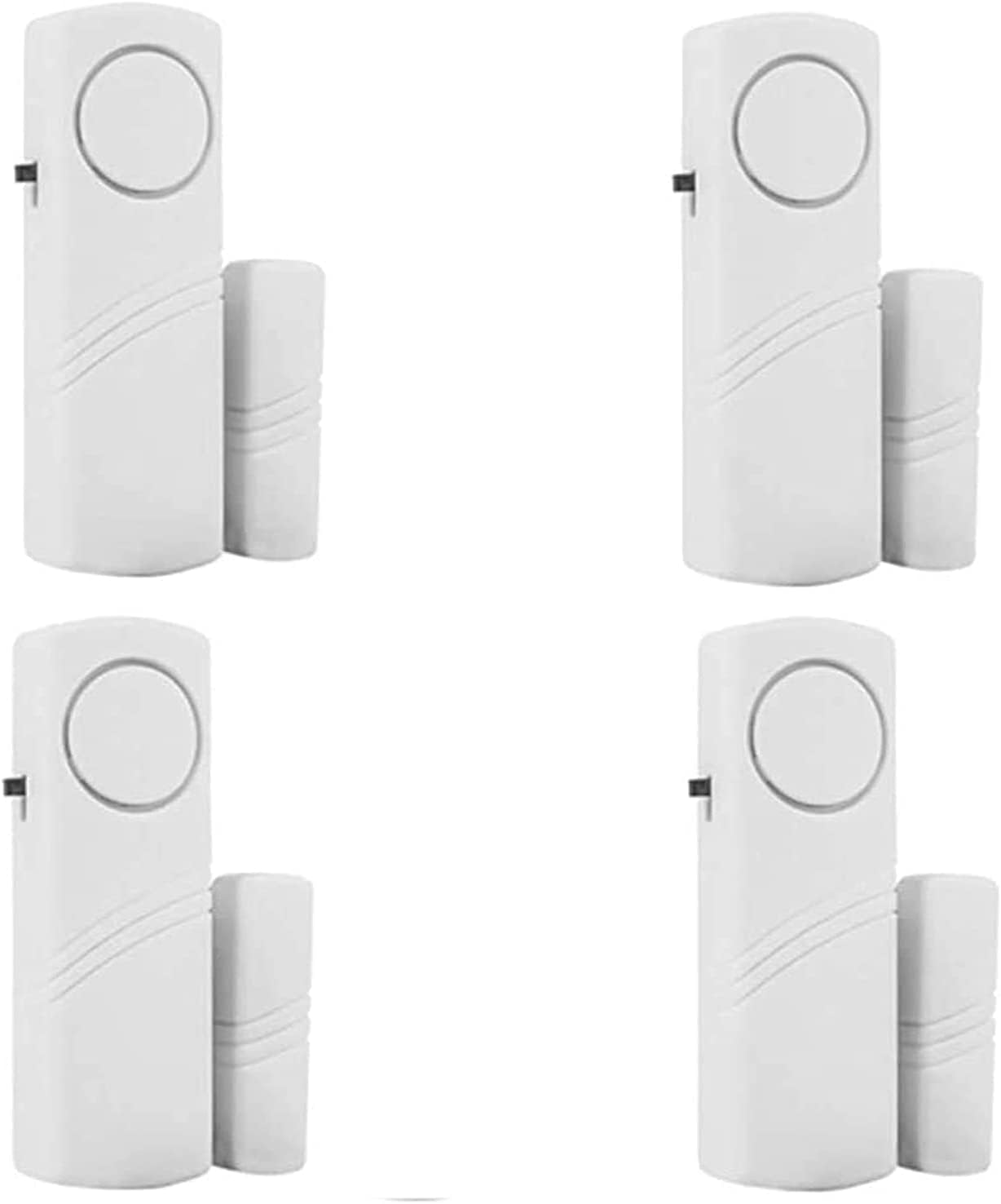 4 Pack Security Window/Door Alarm, Door Open Chime, Magnetic Burglar Alert Senso
