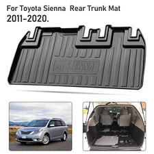 All Weather Rear Trunk Mat For 2011-2020 Toyota Sienna Cargo Liner Floor Tpe Pad
