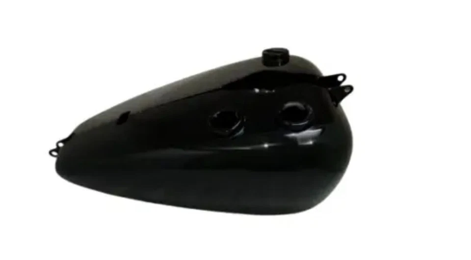 APTO PARA Indian Chief Scout Civil Militar Posguerra Tanque de Gasolina de Acero Negro Foto 3 de 4