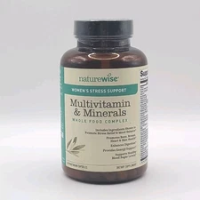 NatureWise Women's Stress Support Multivitamin & Minerals Whole Food 60 Capsules