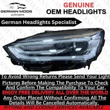 Audi A5 S5 RS5 B9 F53 2020 BI-Xenon Headlight LEFT/PASSENGER/NEAR SIDE GENUINE