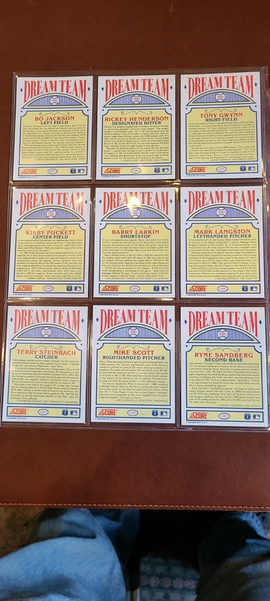 1990 Score Baseball cards 