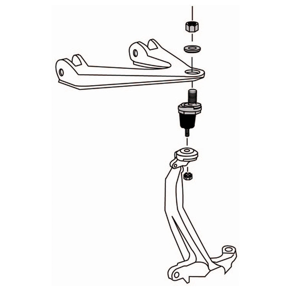 Par de rótulas superiores inclinables ajustables alineación delantera 06-24 Ram 1500 Classic Foto 3 de 3