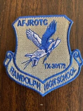USAF JROTC SSI - RANDOLPH HIGH SCHOOL (TX-20172) .... MINT ... HOOK REVERSE