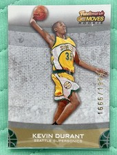 2007-08 Topps Trademark Moves #61 Kevin Durant Rookie Card 1666/1999 SP RC. rookie card picture