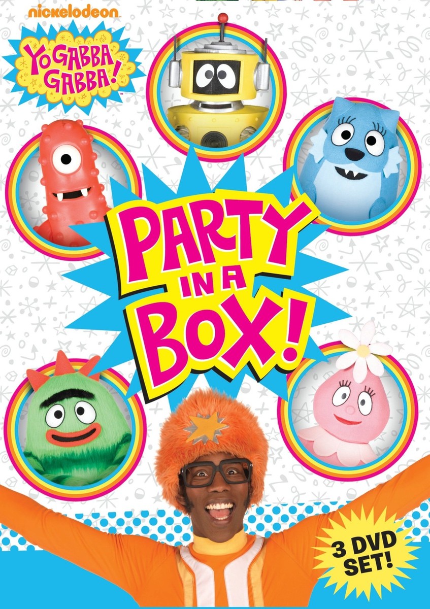 Yo Gabba Gabba: Party in a Box (DVD, 2011, 3-Disc Set) for sale