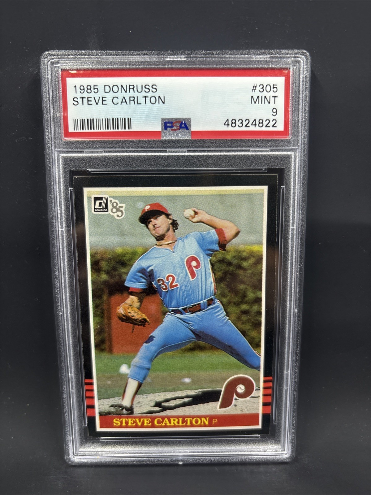 1985 Donruss - Steve Carlton #305 PSA 9
