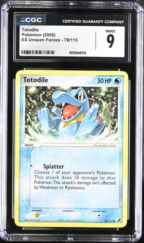 Totodile graded CGC 9 for sale on eBay