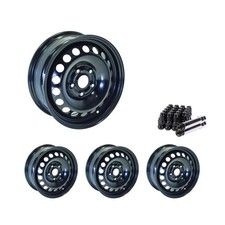 Set Of 4 15 Black Steel Wheel Rims 5x112 Fits Volkswagen Beetle Rtx5d 5lug Set Of 4 15 Black Steel Wheel Rims 5x112 Fits Volkswagen Beetle Rtx5d 5lug