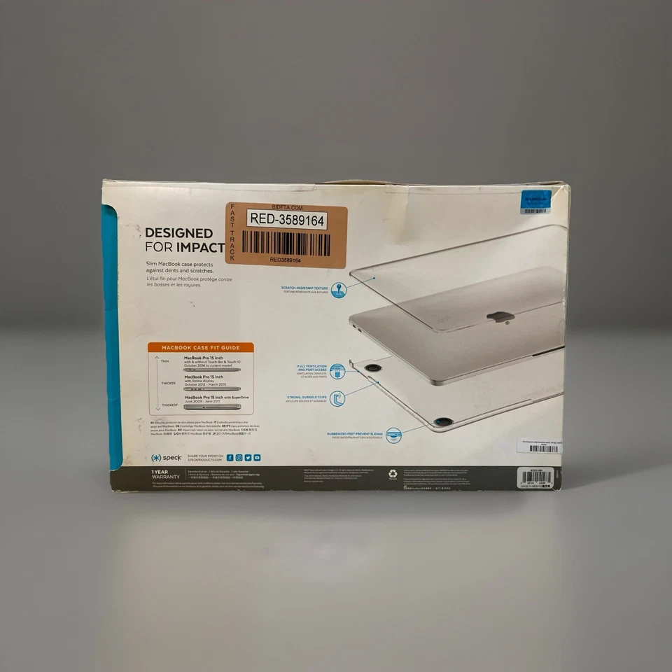 Funda Speck SmartShell - Para MacBook 15 pulgadas, se adapta a MacBook 2017 y modelos anteriores Foto 3 de 3