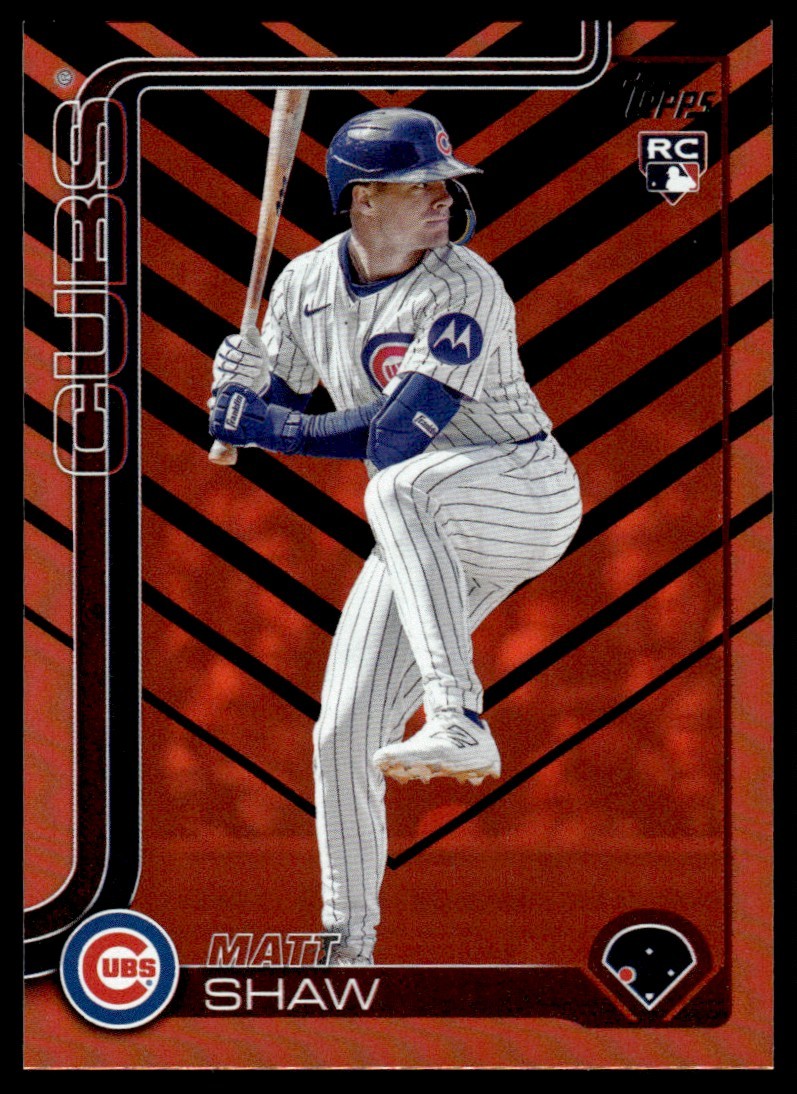 2025 TOPPS UPDATE HOLIDAY TOPPS UPDATE MATT SHAW CHICAGO CUBS #US200