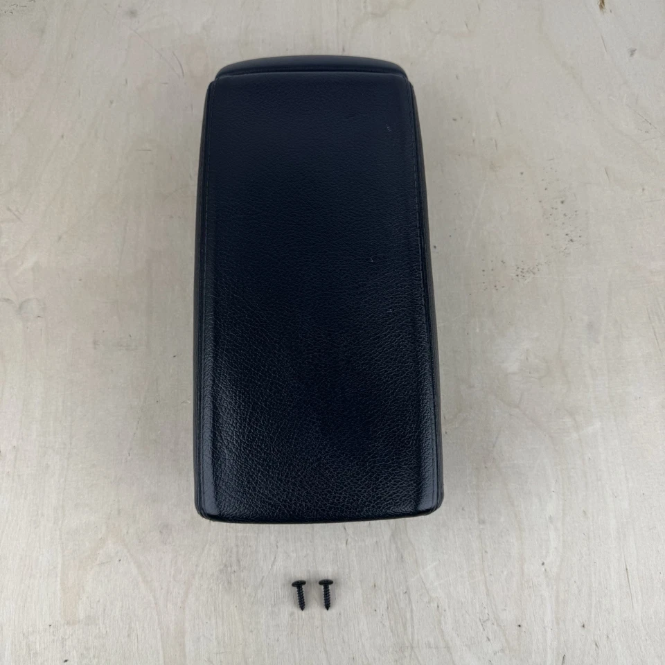 Honda Accord 2003-2007 consola central cuero negro reposabrazos tapa cubierta solo OEM Foto 3 de 4