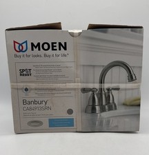 Moen Banbury Bathroom Faucet CA84913SRN Spot Resistant Brushed Nickel New