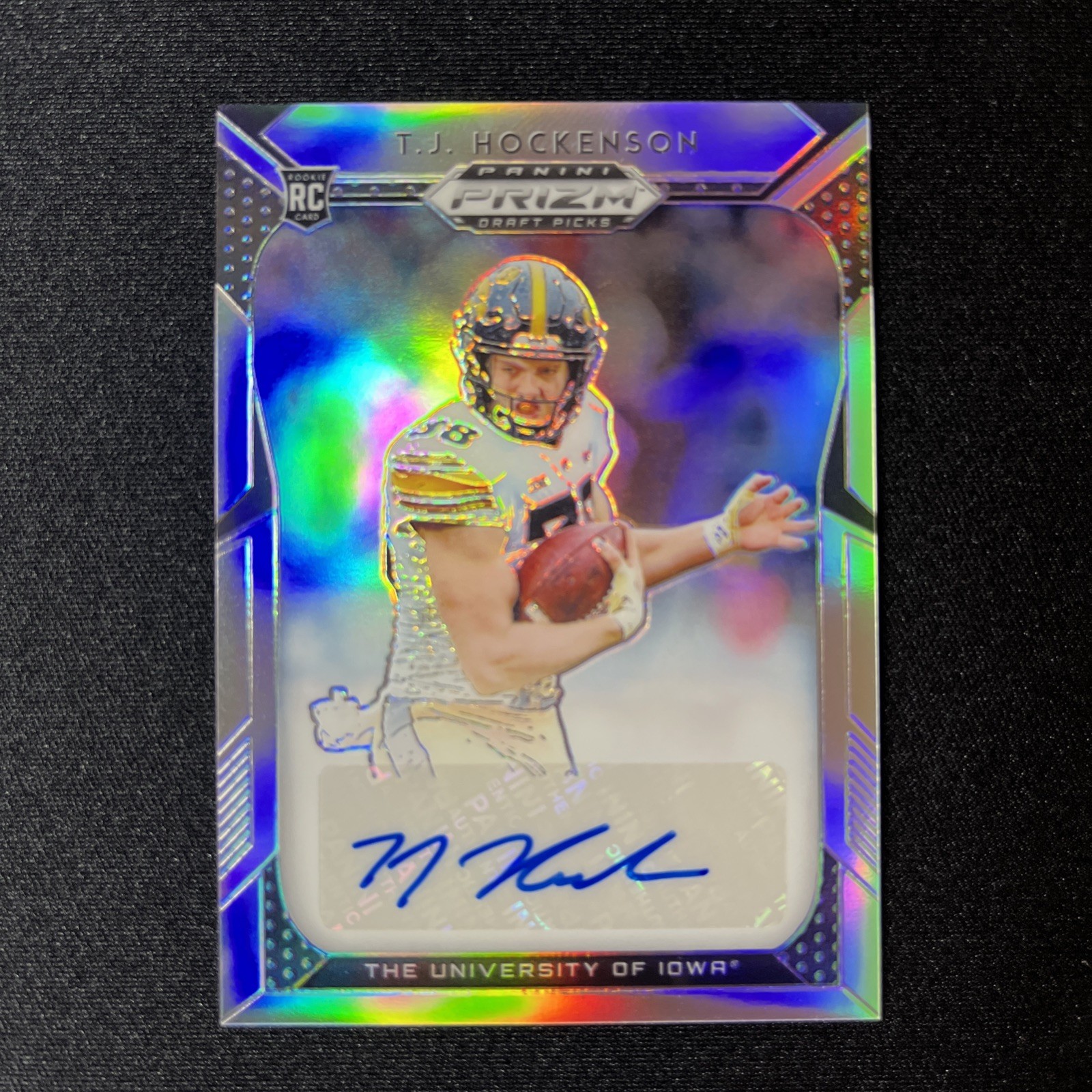 2019 Panini Prizm Draft Picks Silver TJ Hockenson #268 Auto RC