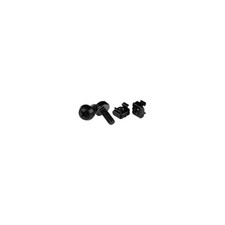 Startech CABSCREWM62B M6 MOUNTING SCREWS BLACK 12MM 100 PACK SERVER RACK M6 CAGE