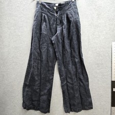 Halston Women Pants US 6 Dark Gray Linen Dress Pants 28" Inseam