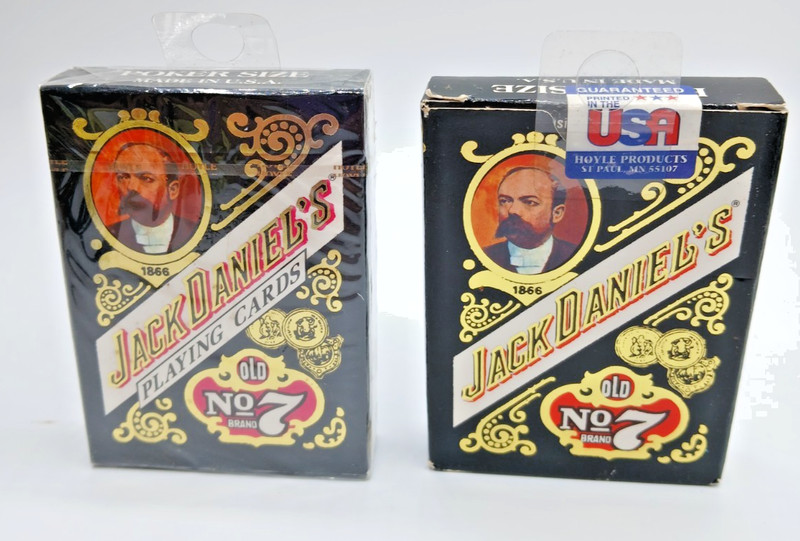 Vintage Jack Daniels Old No 7 Gentleman's Playing Cards Sealed USA Set of 2