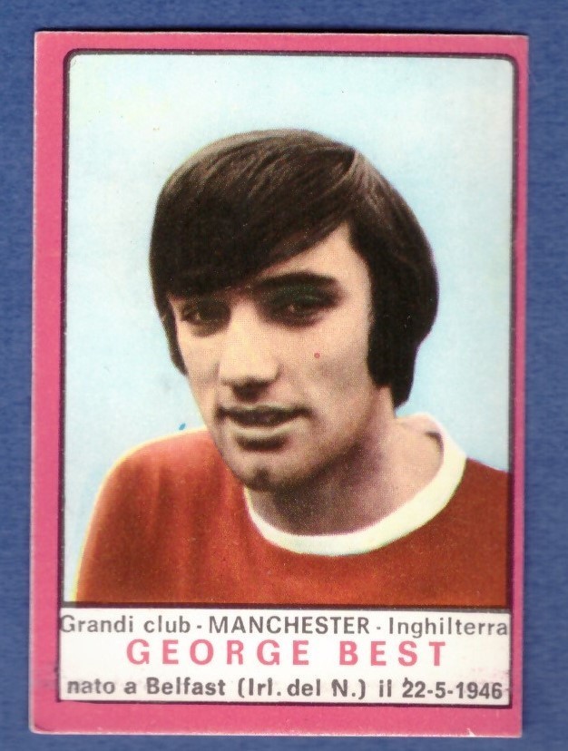 figurina calciatori Panini 1967/68 George Best  originale ottima recuperata
