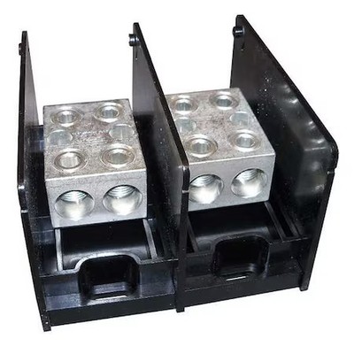 Mersen Mpdb69122 Power Distribution Block,  Open,  2 Pole,  620 A Copper,  1,