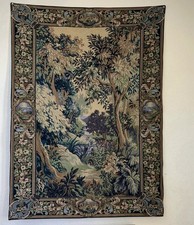 Vintage Woodland Woven Tapestry Wall Hanging