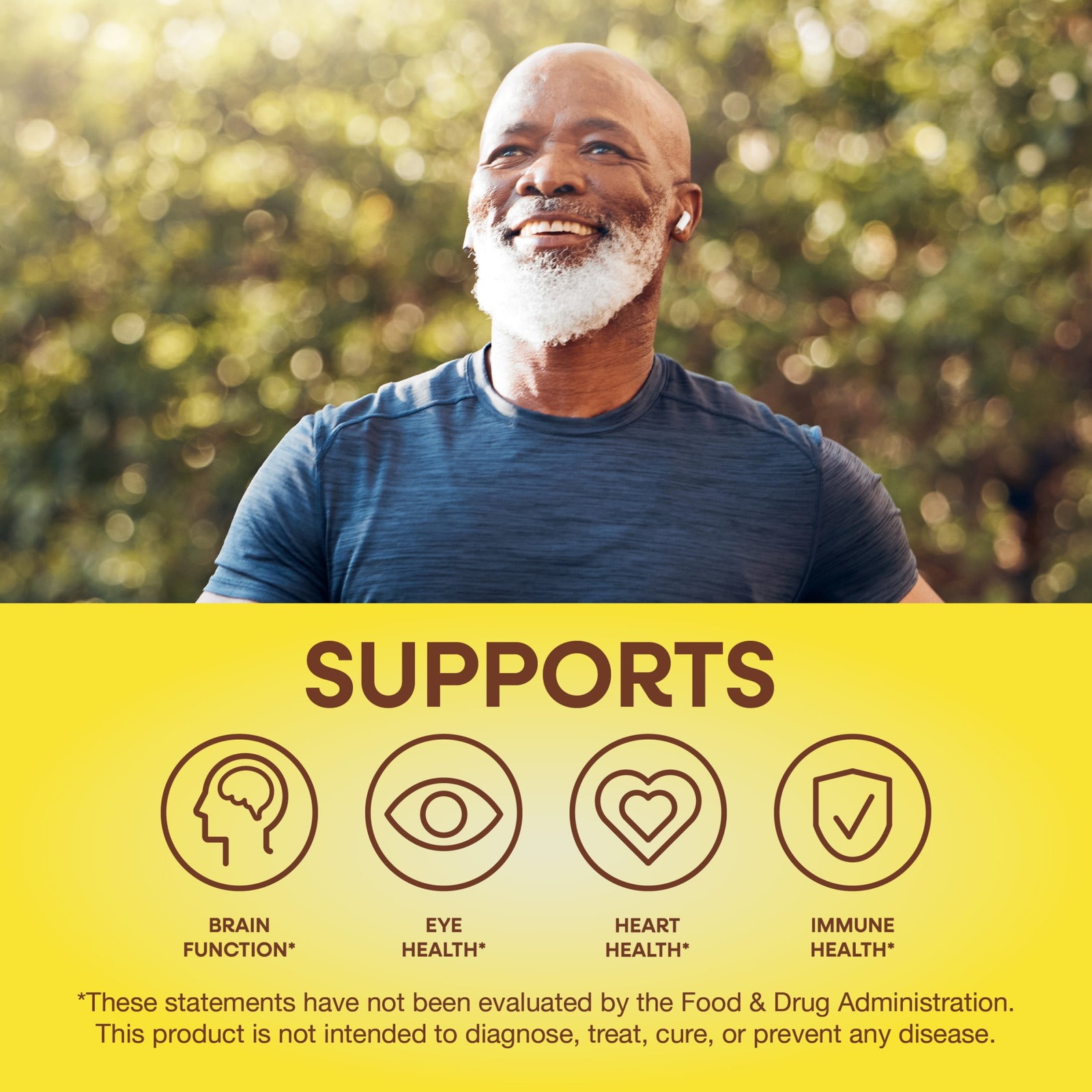 Nature's Way Alive! Men's 50+ Gummy Multivitamins B-Vitamins Fruit (60Count)