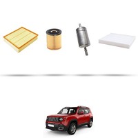Hoffcar Wartungsset - 4 Filter FüR Jeep Renegade (Bu) 1.6 E-Torq 81KW Ab 2014