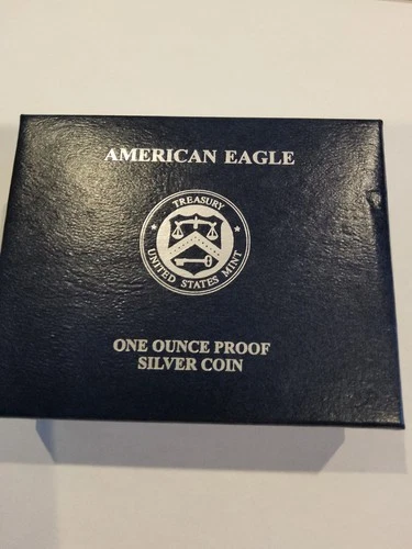 2011-W $1 AMERICAN SILVER PROOF EAGLE 1 oz .999 w/Box & COA G01