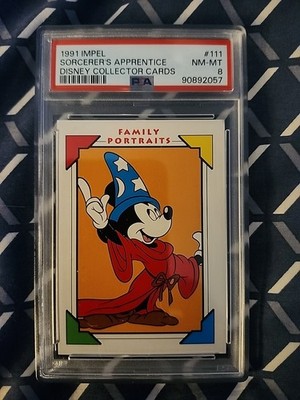 1991 Impel Disney Collector #111 The Sorcerer's Apprentice PSA 8 Mickey Mouse