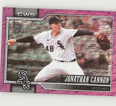 2026 Topps #648 Jonathan Cannon Pink Holo Foil