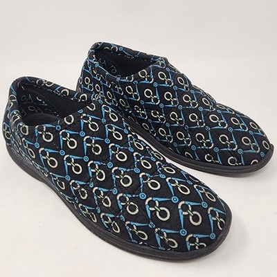 Bata Comfort Softy Espadrille Shoes Women 9 Quilted Pull-on Sneaker Black Blue