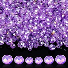 WILLBOND 600 Pcs Crystal Glass Beads for Jewelry Making Bulk Suncatcher Faceted