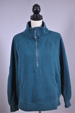 Lululemon Scuba Oversized Funnel-Neck Half Zip Green Women's M/L