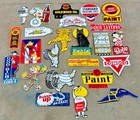 Lot of 24 Porcelain Enamel Signs – Mixed Designs, Vintage Style, single sided