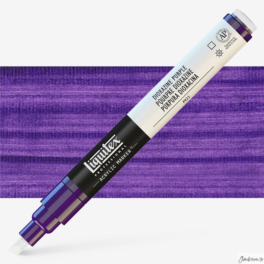 Liquitex Professional Marker Acrylic 2-4mm Chisel Nib Dioxide Purple