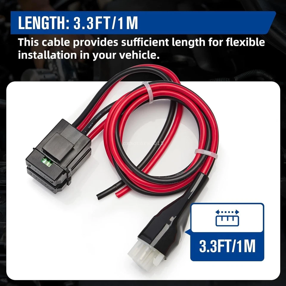 6 Pin Short Wave Power Supply Cable For Icom IC-706 707 718 720 730 CB Ham Radio - Image 2 of 4