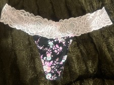 Vintage Victoria's Secret Pink Extra Low Rise Thong Medium New With Tags
