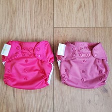  2 BumGenius Pocket Reusable Cloth Covers Pink One Size Fits Most Girl Lot
