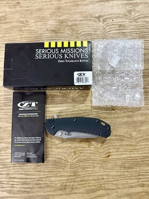 Zero Tolerance ZT 0560 Hinderer G10 Titanium Frame Lock Knife 3.75'' Elmax
