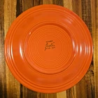 1930s Vintage FIESTA PLATE RADIOACTIVE RED ORANGE GLAZE DINNER PLATE 10.25"