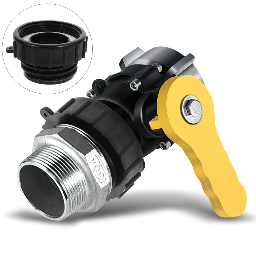 2-Piece IBC Hose Adapter with Fine Thread for Water Tank Tote Accessories