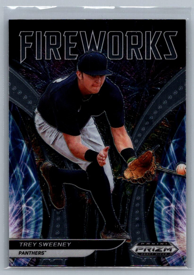 2021 Panini Prizm Draft Picks #F-TS Trey Sweeney Fireworks