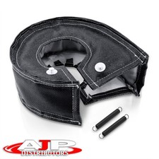 Black Turbo Charger Heat Shield Blanket Large Cover Wrap T4 Gt42 Gt45 Gt47 Gt55