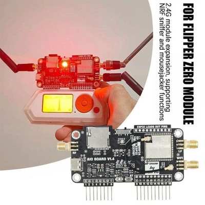 For Flipper Zeros 3-in-1 Expansion Board WiFi+CC1101+NRF24 Flash ESP32Ma F4US- *
