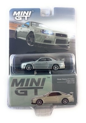 chase! MINI GT Nissan Skyline GT-R (R34) V-Spec II Nür Millenium Jade MGT01003