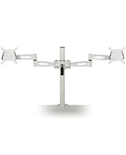 Metalicon - Kardo Twin Monitor Pole Arm Desk Mount- White