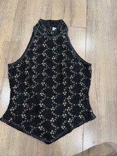90s Vintage Adriana Papell Boutique Beaded Silk Blouse size S
