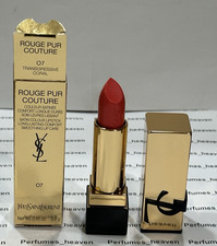 YSL Yves Saint Laurent Rouge Pur Couture Lipstick 07 TRANSGRESSIVE CORAL 3.8 g